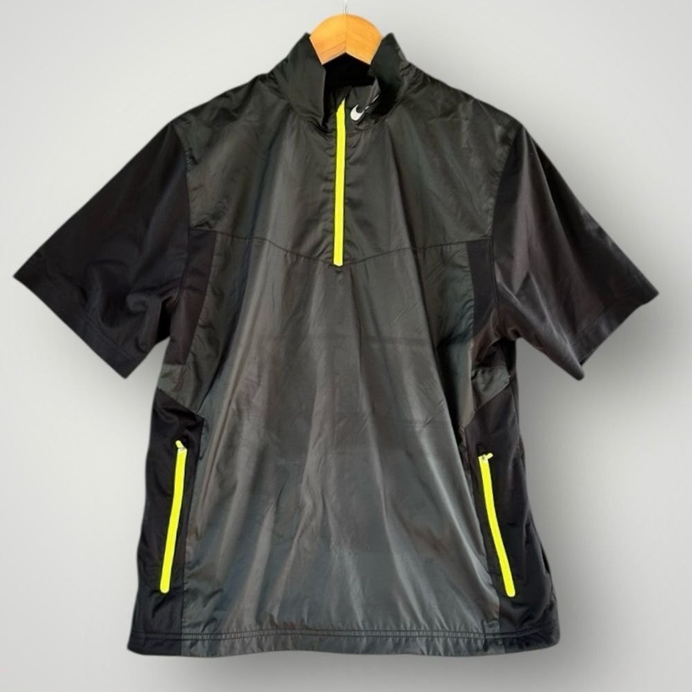 🎉5 for $45🎉 Nike Golf Windbreaker Jacket Short Sleeve Man Size M Black